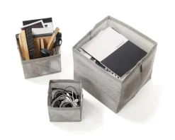 Woodnotes Box Zone container, 30 x 30 cm, stone