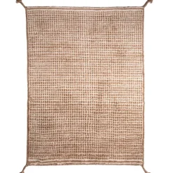 Woodnotes Grid rug, white - camel