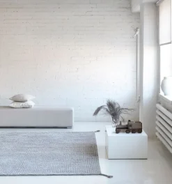 Woodnotes Grid rug, white - light grey