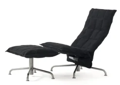 Woodnotes K chair, narrow, swivel star base, black