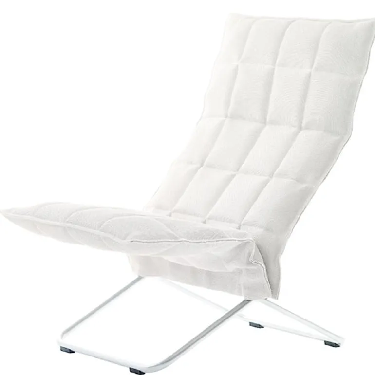 Woodnotes K chair, narrow, tubular base, white