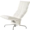 Woodnotes K chair, narrow, swivel star base, white