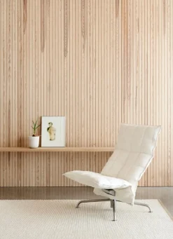 Woodnotes K chair, narrow, swivel star base, white