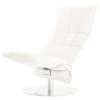 Woodnotes K chair, narrow, swivel plate base, white