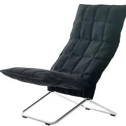 Woodnotes K chair, narrow, tubular base, black