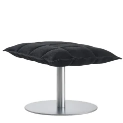 Woodnotes K ottoman, narrow, base plate, black