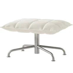 Woodnotes K ottoman, narrow, star base, white