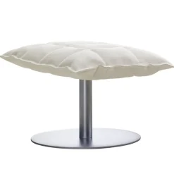 Woodnotes K ottoman, narrow, base plate, white