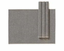 Woodnotes Morning placemat, 35 x 45 cm, set of 4, black - stone