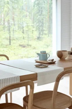 Woodnotes Morning table runner, 35 x 120 cm, white - stone