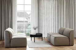 Woud Arc coffee table 66 cm, black painted ash