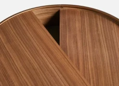 Woud Arc coffee table 66 cm, matt lacquered walnut