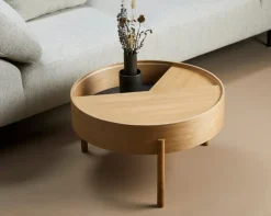 Woud Arc coffee table 66 cm, oiled oak