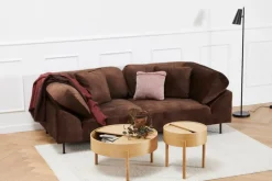 Woud Arc side table, white pigmented oak