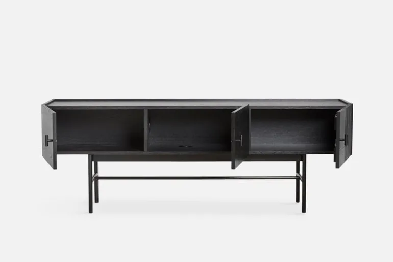 Woud Array low sideboard 150 cm, black