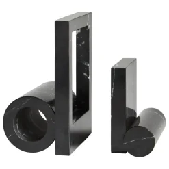 Woud Booknd bookend, 2 pcs, black marble
