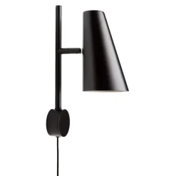 Woud Cono wall lamp, black