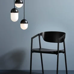 Woud Dot pendant, L, black