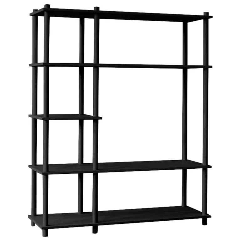 Woud Elevate shelving system 7, black