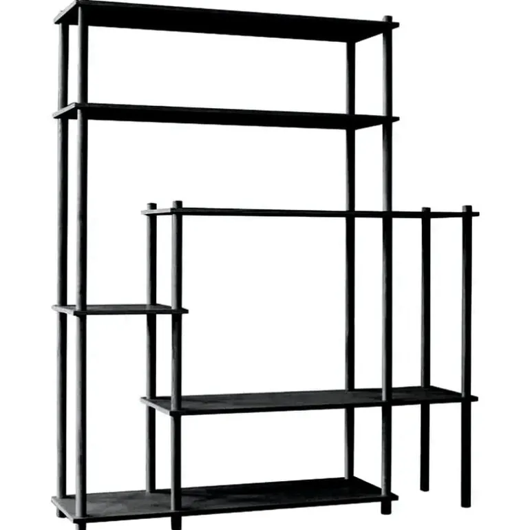 Woud Elevate shelving system 11, black