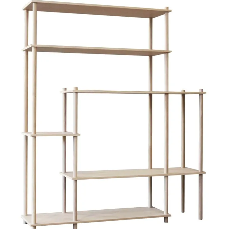Woud Elevate shelving system 11, oak