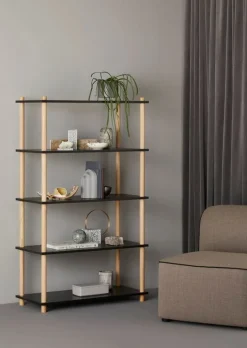 Woud Elevate shelving system 6, oak