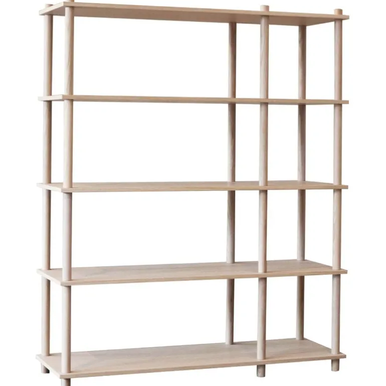 Woud Elevate shelving system 9, oak