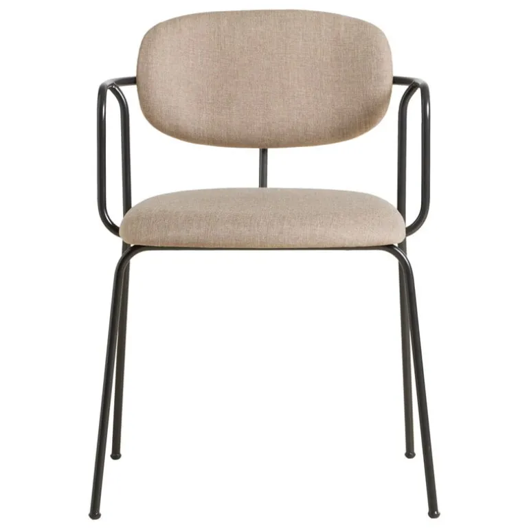 Woud Frame chair, black - beige Davis Sawana 17
