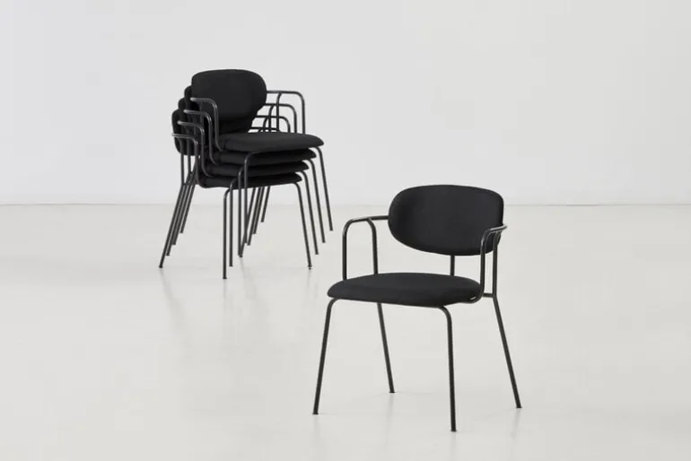 Woud Frame chair, black - black Davis Sawana 14