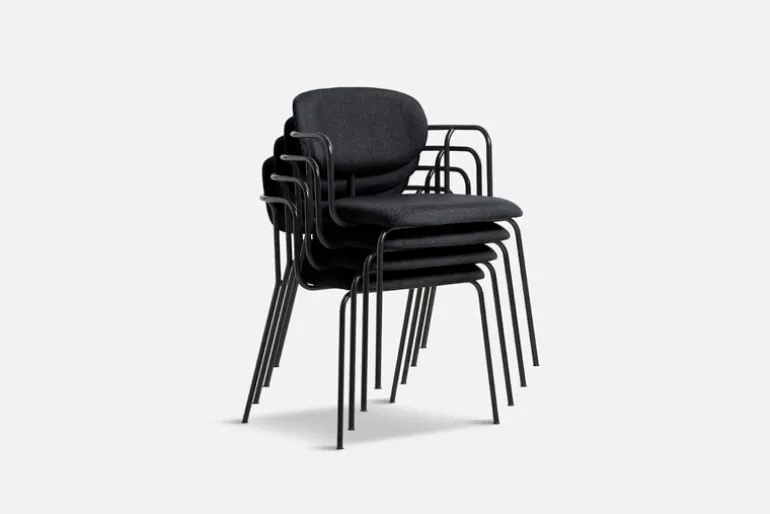 Woud Frame chair, black - black Davis Sawana 14