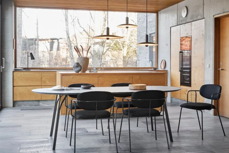 Woud Frame chair, black - black Davis Sawana 14