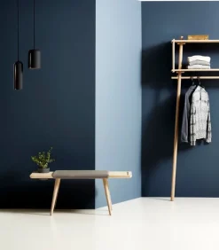 Woud Gap pendant, long, black