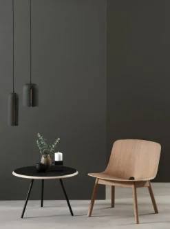 Woud Gap pendant, short, black