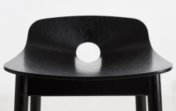 Woud Mono bar stool 65 cm, black