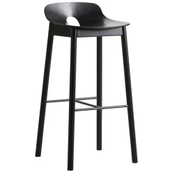 Woud Mono bar stool 75 cm, black