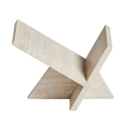 Woud Mountain paperweight, grey travertine