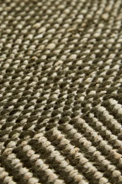 Woud Rombo rug, 90 x 140 cm, green