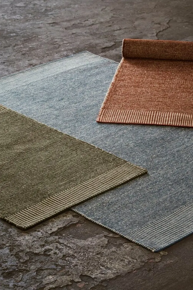 Woud Rombo rug, 75 x 200 cm, green