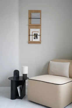 Woud Sentrum side table, black