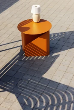 Woud Sentrum side table, burned orange