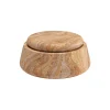 Woud Serene jar, low, rainbow sandstone