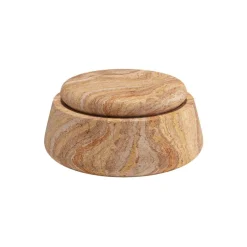 Woud Serene jar, low, rainbow sandstone