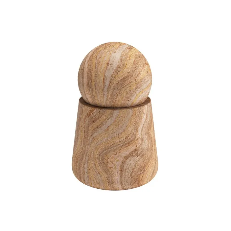 Woud Serene jar, tall, rainbow sandstone