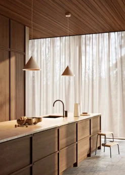 Woud Slalom step stool, white lacquered oak