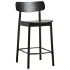 Woud Soma counter chair, 65 cm, black painted ash