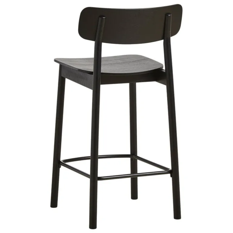 Woud Soma counter chair, 65 cm, black painted ash
