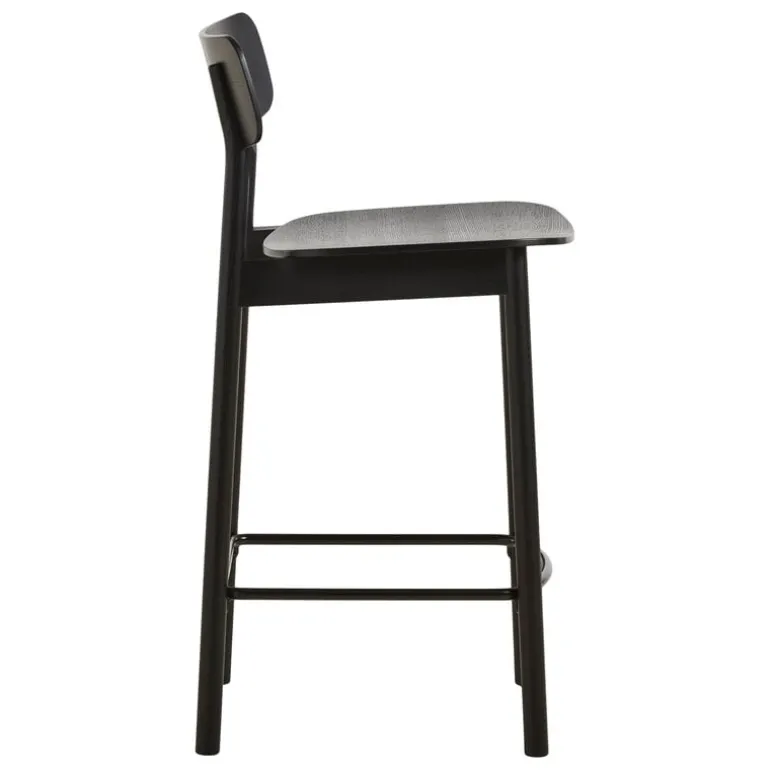 Woud Soma counter chair, 65 cm, black painted ash
