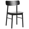 Woud Soma dining chair, black painted ash