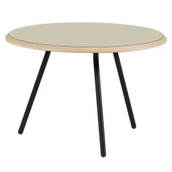 Woud Soround coffee table, 60 cm, beige nano laminate