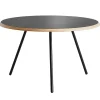 Woud Soround coffee table, 60 cm, charcoal black nano laminate